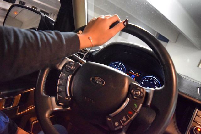 Driver's Perspective — Dashboard + Steering Wheel