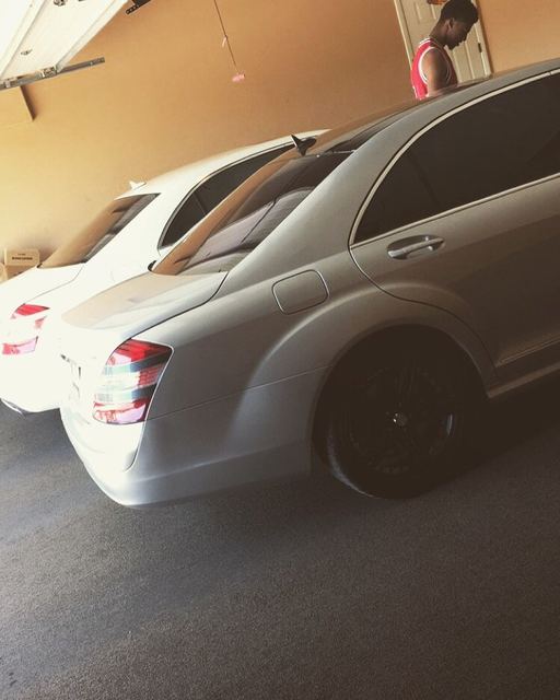 Luxury Car Garage — Silver Mercedes-Benz Fleet Shot