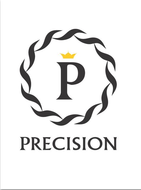 PRECISION Brand Logo — Crown-in-Circle Emblem
