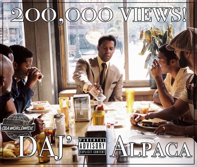 DJ Alpaca — Album/Mixtape Cover with Crew Dining Scene