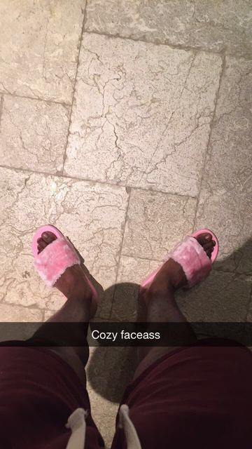 Cozy Faceass — Personal Moment (Pink Sandals + Socks)
