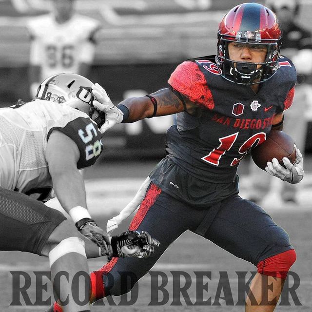Donnel Pumphrey #19 SDSU — NCAA Rushing Record Holder of That Season