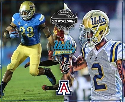 CBA Flyer — UCLA vs Arizona (Nate Starks #23 + Jaleel Wadood #2 on cover)