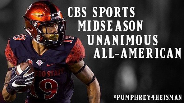 CBS Sports — Pumphrey Unanimous Midseason All-American (#Pumphrey4Heisman)