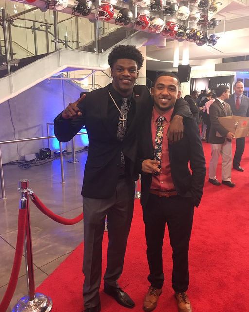 2016 HEISMAN FINALIST AWARDS — Lamar Jackson (Winner) × Donnel Pumphrey (Runner-Up)