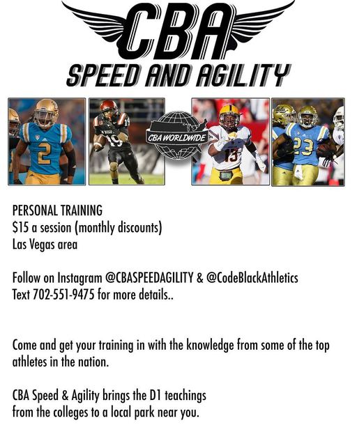 CBA Speed & Agility — Training Program Flyer