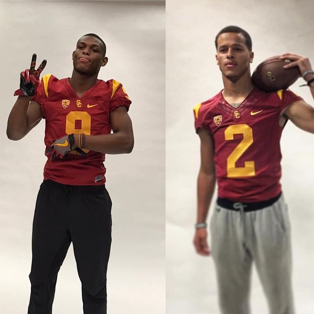USC Media Day — Randal Grimes #9 + Bubba Bolden #2