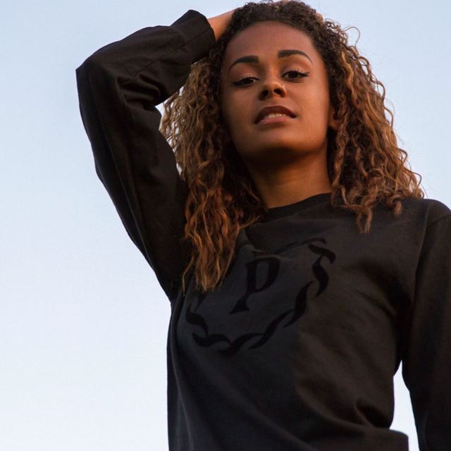 PRCZN (Precision) Suggested Apparel — Black Sweater Female Model