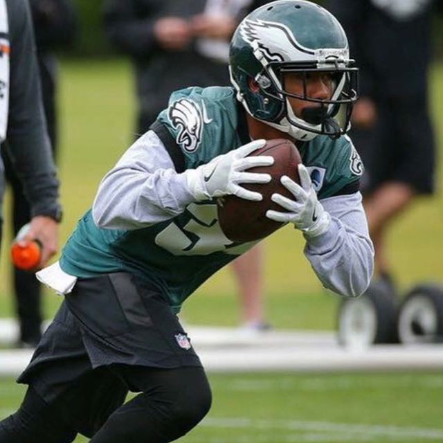 Donnel Pumphrey — Philadelphia Eagles NFL Draft Card (Round 4, Pick 132)