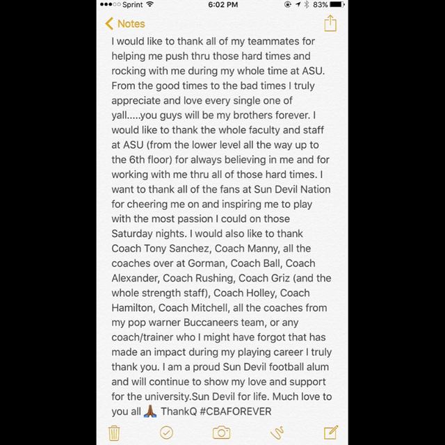 Armand Perry Retirement Letter (Page 2 of 2) — Gorman Coaches + CBAFOREVER Sign-off