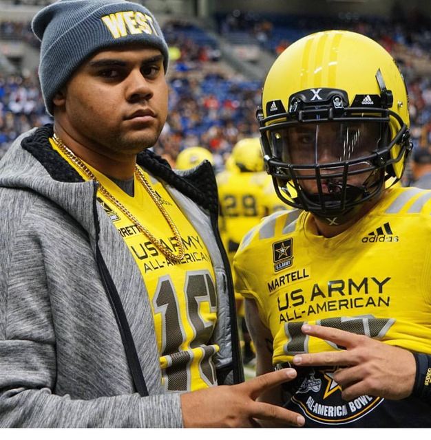 US Army All-American Bowl — 3 Athletes in Yellow Jerseys