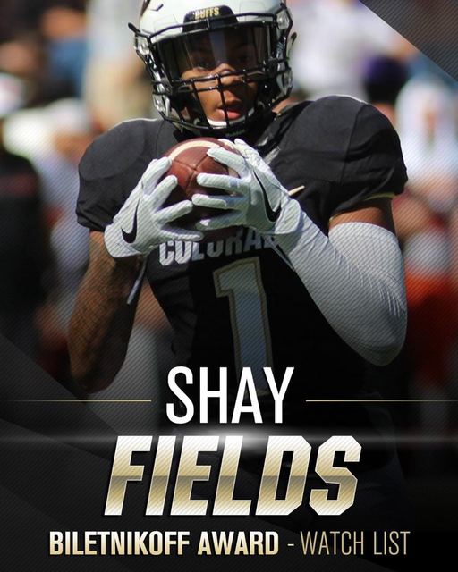 Shay Fields — Biletnikoff Award Watch List (Colorado WR)