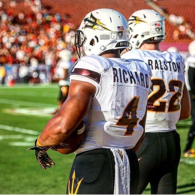 Demario Richards ASU #4 + Teammate — Field Shot