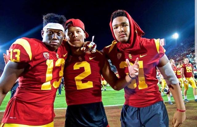 Bubba Bolden #2 USC — Game Picture (Middle Frame)