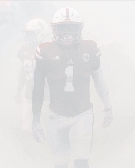 Tyjon Lindsey #1 — Nebraska Cornhuskers Fog-Walk Cinematic Portrait