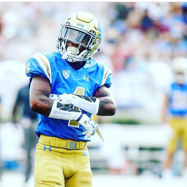 Jaleel Wadood — UCLA #4 Game Day Pose w/ Football