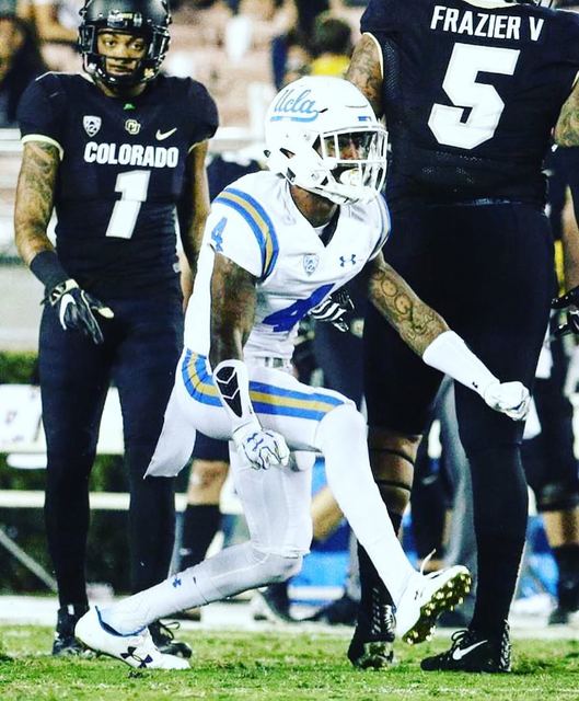 Jaleel Wadood UCLA #4 + Shay Fields Colorado #1 Behind Him
