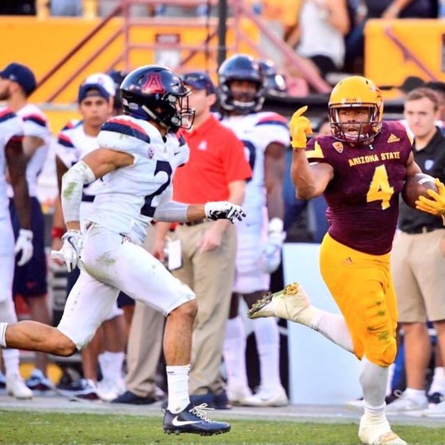Demario Richards — ASU #4 Game-Action Running Shot (Confirmed)