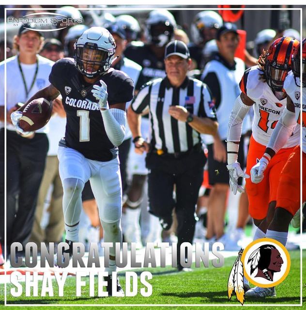 Shay Fields #1 Colorado — 'CONGRATULATIONS' Poster (Redskins Free Agency Pickup)